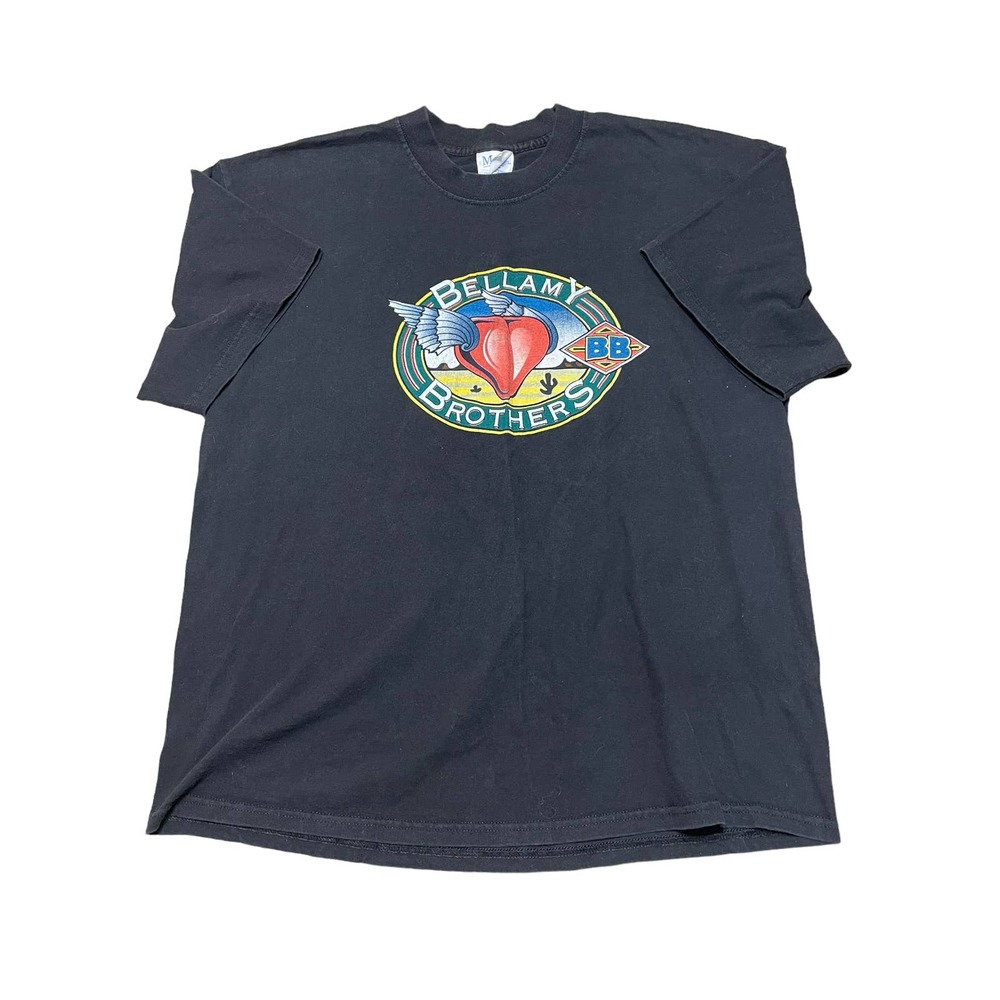 Vtg Hanes XL The Bellamy Brothers 2003 T-shirt Black